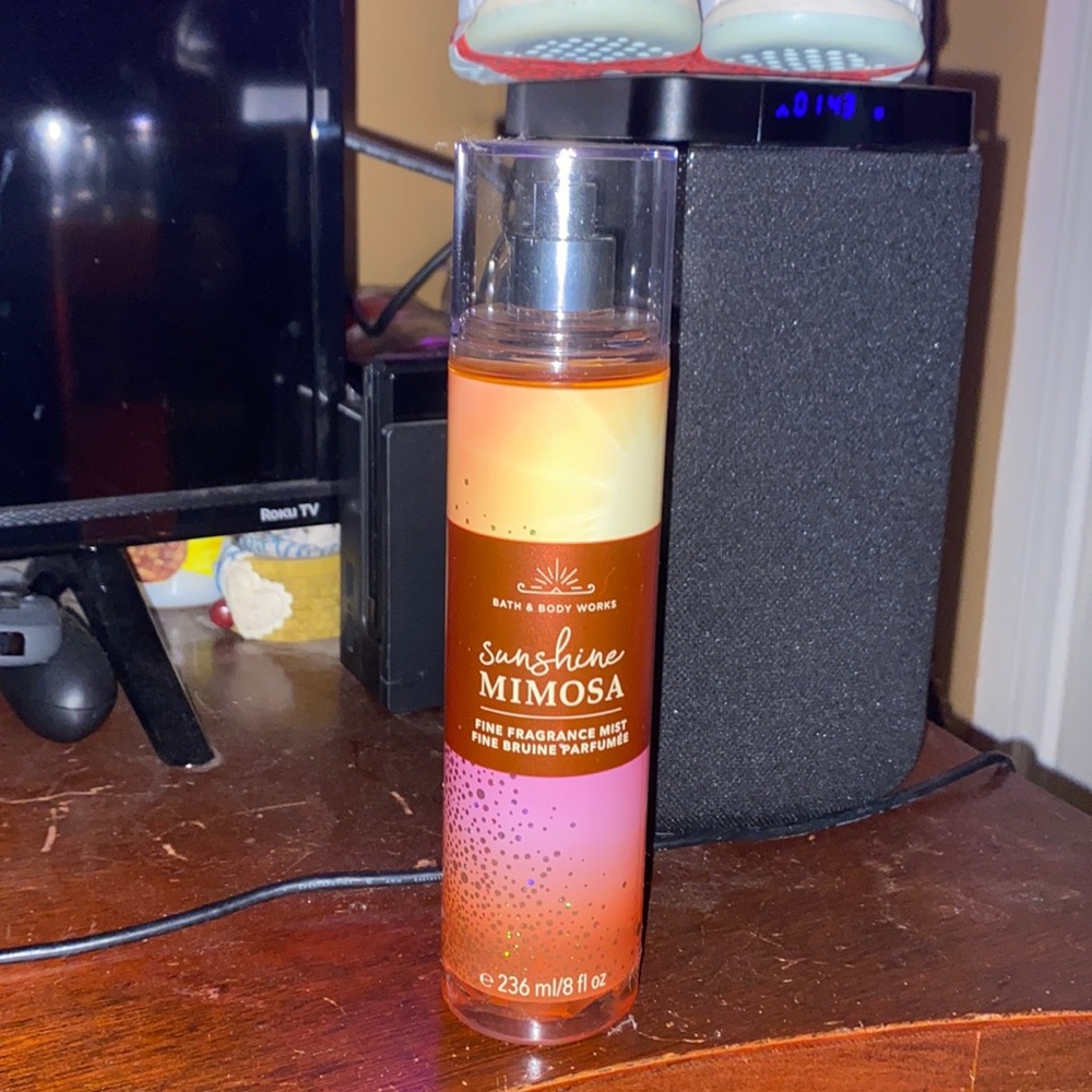 Bath and body works, Sunshine Mimosa body spray.